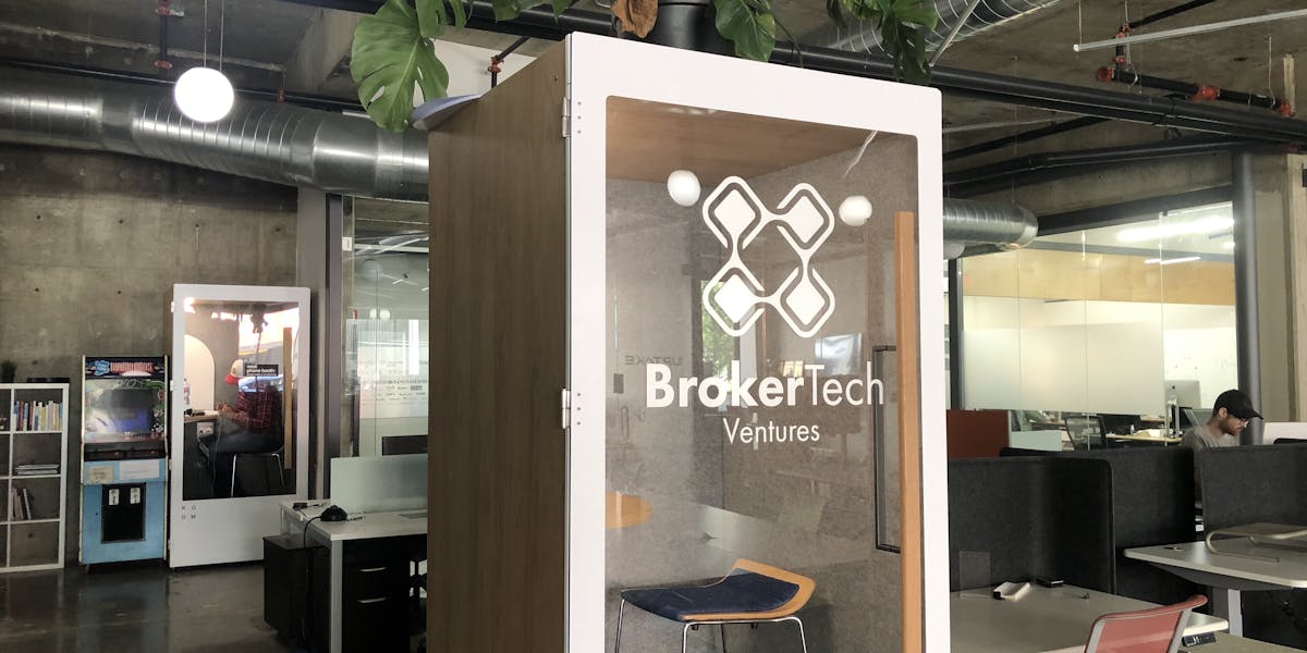Photo of     BrokerTech phone booth
