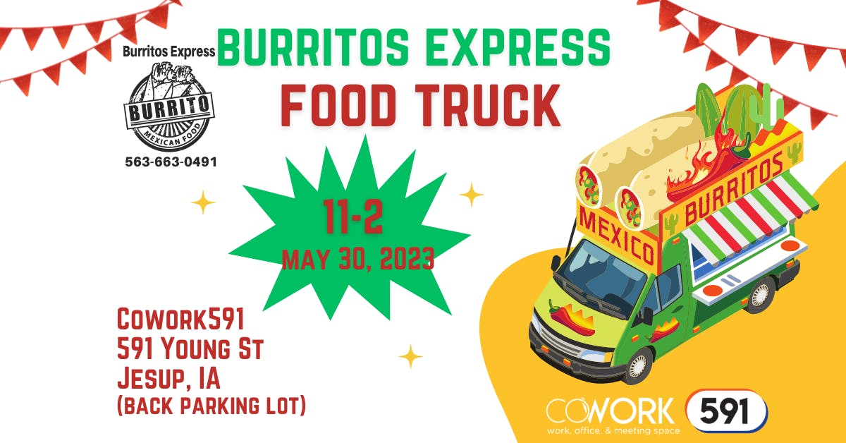 Burritos Express Food Truck Events CoWork591
