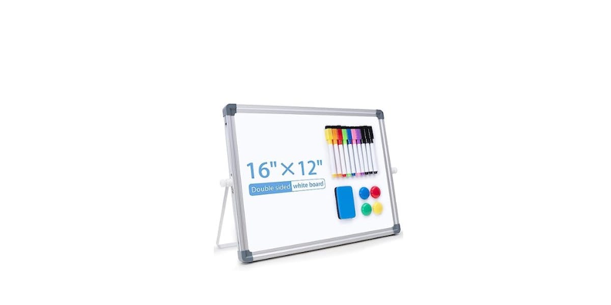 Photo of Small white board with assortment of markers