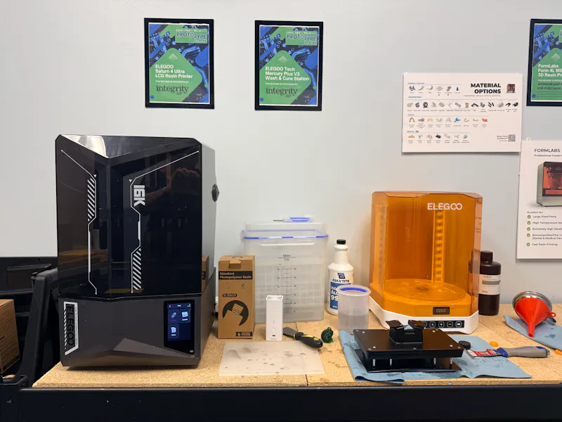 Photo of Prototype Lab Equipment: ELEGOO Saturn 4 Ultra Resin Printer